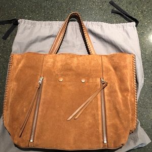 All Saints Suede Leather Tote